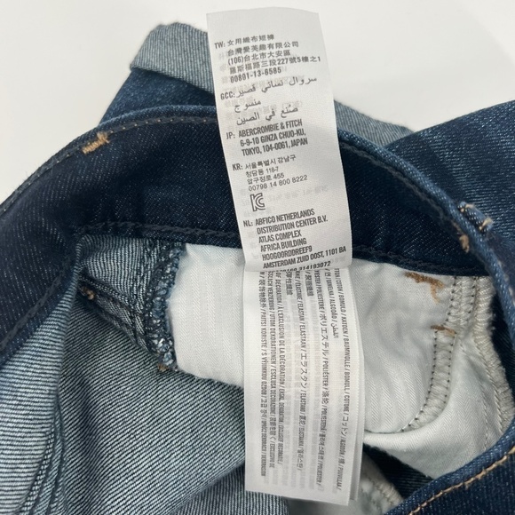 Hollister Short-Short High-Rise Cuffed Hem Jean Shorts Size 1 Women’s - Picture 6 of 8